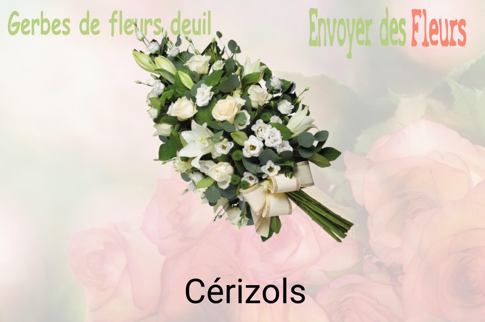 Gerbe de fleurs de deuil livrée à Cérizols